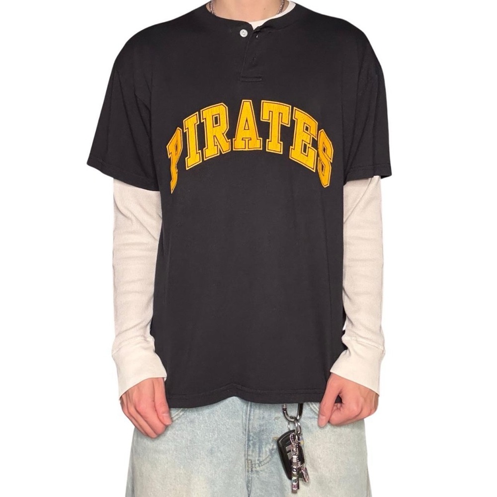 Vintage Retro Pittsburgh Pirates baseball jersey Tee size Large